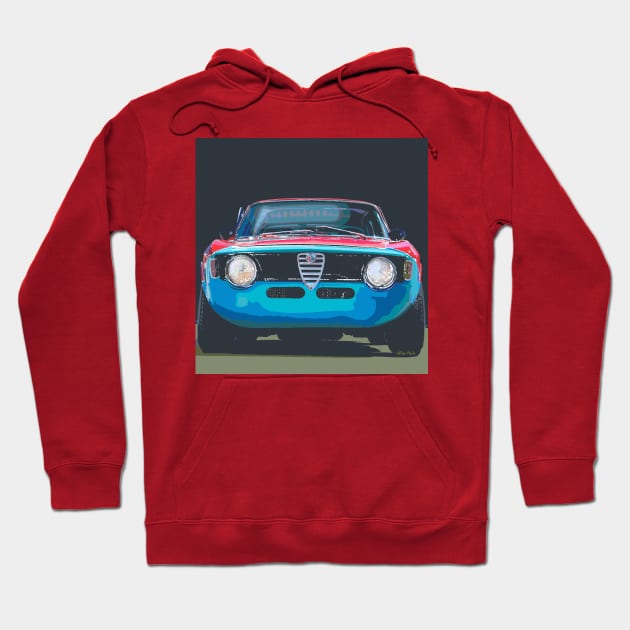 1965 Alfa Romeo GTA Hoodie by ConceptYellow